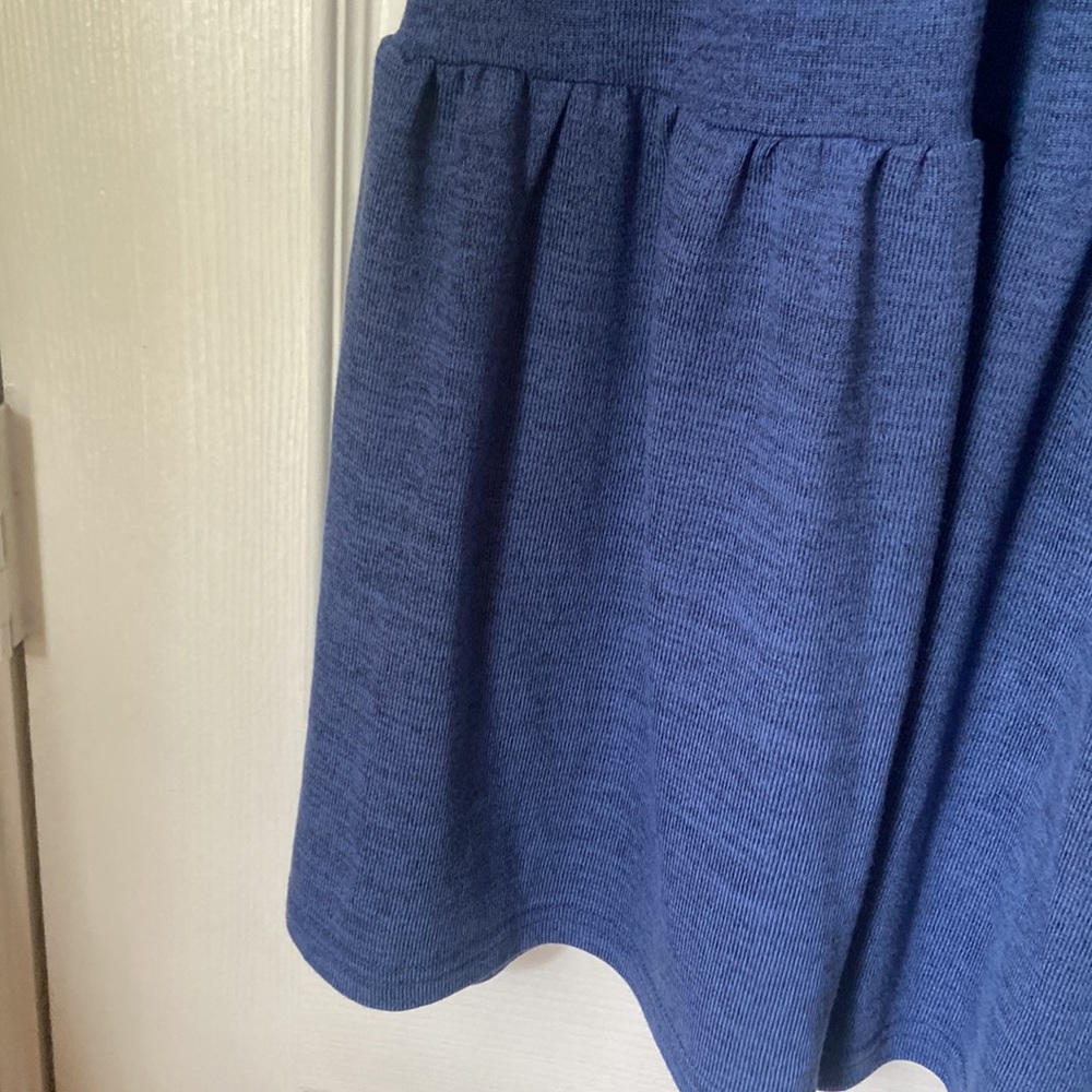 Blue Ruffle Hem Dress - Picture 8 of 9